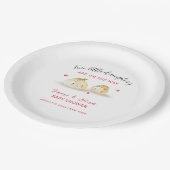 Assiettes En Carton Baby shower Twin Cute Dumpling Champignons (Angle)