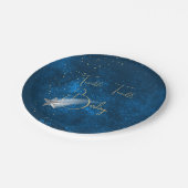 Assiettes En Carton Baby shower Twinkle Twinkle Stars (Angle)