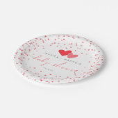 Assiettes En Carton Baby shower Valentine Little Sweetheart (Angle)