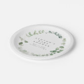 Assiettes En Carton Baby shower verdoyant (Angle)