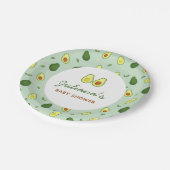 Assiettes En Carton Baby shower vert Saint-Guacamole Avocado (Angle)