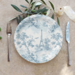 Assiettes En Carton Baby shower vintage parisien Toile de Jouy<br><div class="desc">Toile de Jouy Baby shower vintage parisien Plaques de papier  Correspondances articles disponibles.</div>