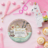 Assiettes En Carton Baby shower vintage Wonderland (Fête)