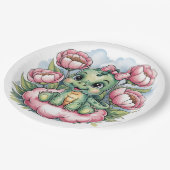 Assiettes En Carton Baby shower Whimsical Dino Delight (Angle)