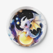 Assiettes En Carton Baby shower Whimsical Dragon (Devant)
