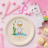 Assiettes En Carton Baby shower Whimsical Duckkling (Fête)