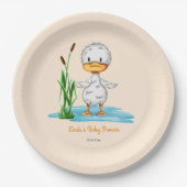 Assiettes En Carton Baby shower Whimsical Duckkling (Devant)