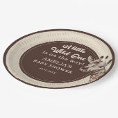 Assiettes En Carton Baby shower Wild One Safari Giraffe (Angle)