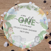 Assiettes En Carton Baby shower Wild One Safari serviettes