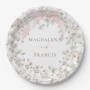 Assiettes En Carton baby's breath mariage