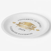Assiettes En Carton Bac d'or graduation moderne (Angle)