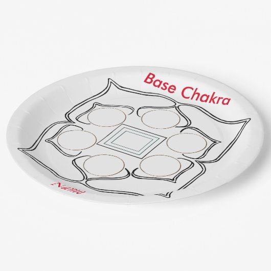 Assiettes En Carton Bace Chakra pour un atelier (Angle)