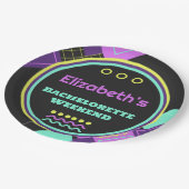 Assiettes En Carton Bach To The 90s Retro Bachelorette (Angle)