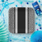 Assiettes En Carton Bachelor noir et blanc (Fête)