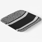 Assiettes En Carton Bachelor noir et blanc (Angulaire)