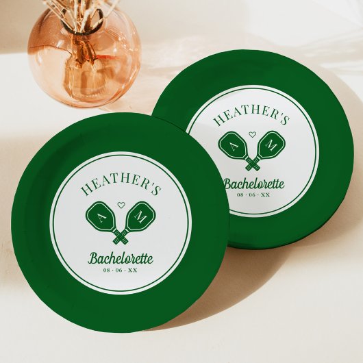 Assiettes En Carton Bachelorette dernière Pickleball