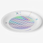 Assiettes En Carton Bachelorette Disco Simple (Angle)