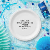 Assiettes En Carton Bachelorette Party En cours Plaques de papier (Fête)