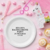 Assiettes En Carton Bachelorette Party En cours Plaques de papier (Fête)