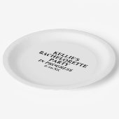 Assiettes En Carton Bachelorette Party En cours Plaques de papier (Angle)