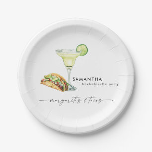 Assiettes En Carton Bachelorette Party Margaritas & Tacos