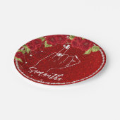 Assiettes En Carton Bachelorette rose | Fête nuptiale (Angle)