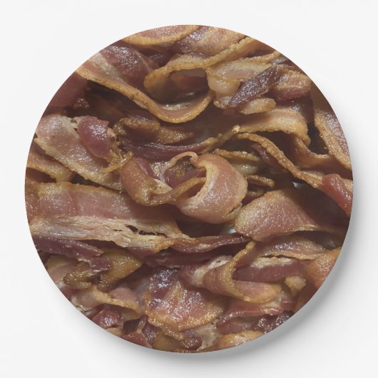 Assiettes En Carton Bacon (Devant)