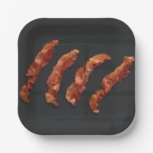 Assiettes En Carton Bacon BBBQ BBQ (Recto)
