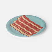 Assiettes En Carton Bacon rétro délicieux (Angle)