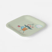 Assiettes En Carton Bactériologiste drôle scientifique avec grande mou (Angulaire)