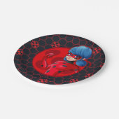 Assiettes En Carton Badge rouge Ladybug (Angle)