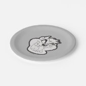 Assiettes En Carton Badge TAZ™ Evil Grin (Angle)