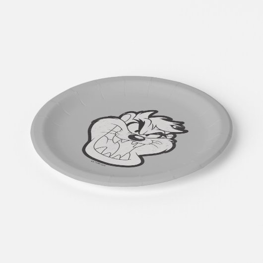 Assiettes En Carton Badge TAZ™ Evil Grin (Angle)