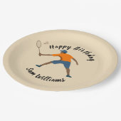 Assiettes En Carton Badminton (Angle)