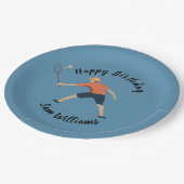 Assiettes En Carton Badminton (Angle)