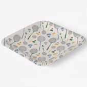 Assiettes En Carton Badminton (Angulaire)