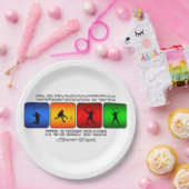 Assiettes En Carton Badminton frais c'est un mode de vie (Fête)