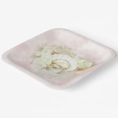 Assiettes En Carton Bagues mariages en Coquille et Coeur de Sable (Angulaire)