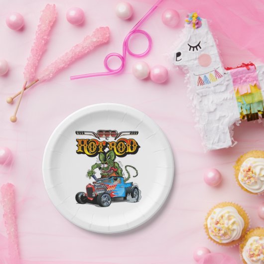 Assiettes En Carton Baguette rétro (Fête)