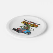 Assiettes En Carton Baguette rétro (Angle)