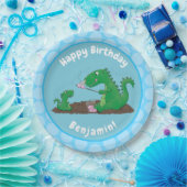 Assiettes En Carton Baguettes mignonnes grillant des marshmallows dess (Fête)