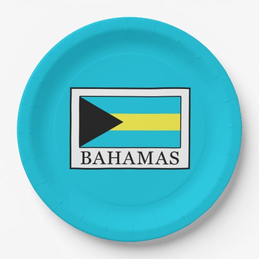 Assiettes En Carton Bahamas (Devant)