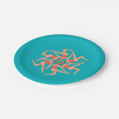 Assiettes En Carton Baigneurs - Baignade synchronisée (Angle)