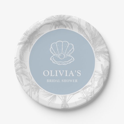 Assiettes En Carton Baigneuse de Cowgirl Moderne de Mariage de Bateau (Devant)