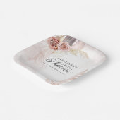 Assiettes En Carton Baigneuse de Pampas Bohème en terre cuite pour ent (Angulaire)