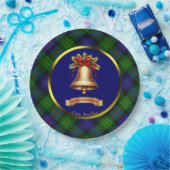 Assiettes En Carton Baillie Tartan Noël personnalisé (Fête)