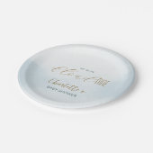 Assiettes En Carton Bain de bébé Cloud 9 Bleu Céleste (Angle)