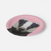 Assiettes En Carton Baireau géométrique mignon rose (Angle)