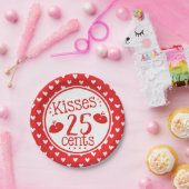 Assiettes En Carton Baisers 25 cents Valentines Kids Hearts Party (Fête)