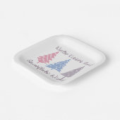 Assiettes En Carton Baisers d'hiver et wis de flocon (Angulaire)